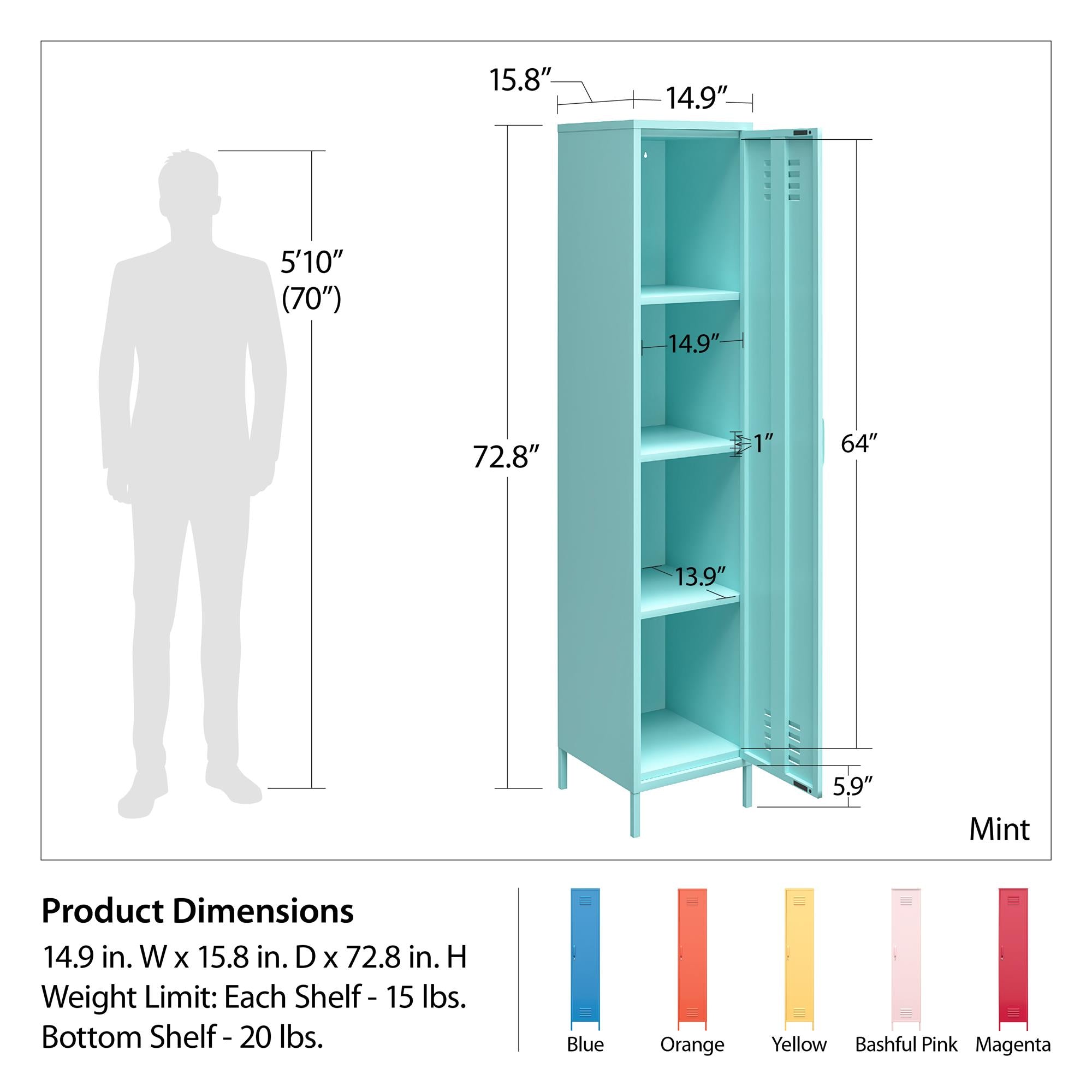 Single door metal cabinet online