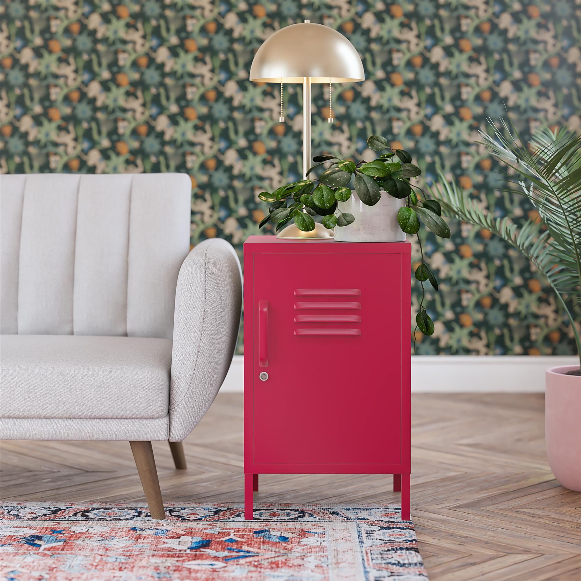 Metal locker end table discount