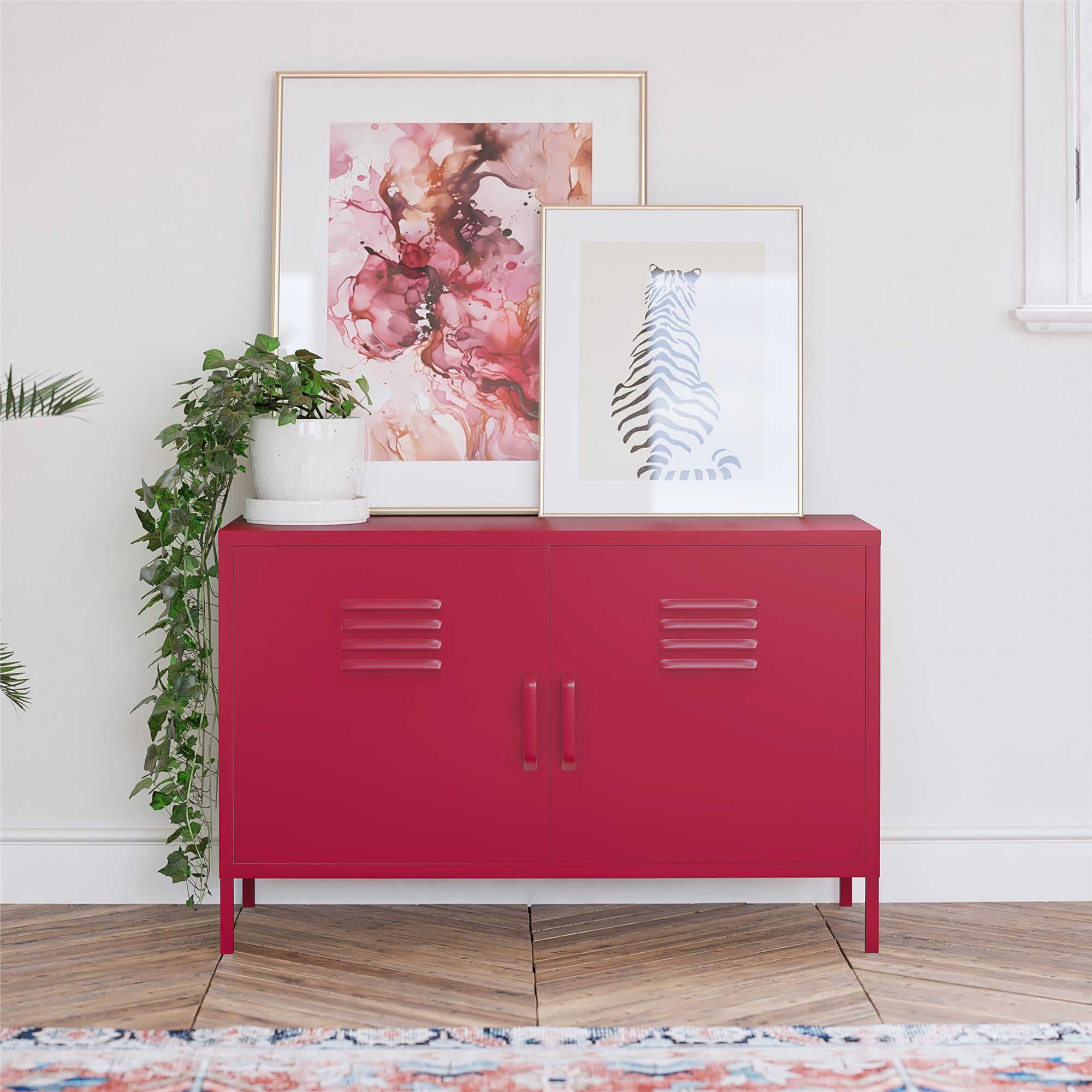 Novogratz cache 2 door metal locker on sale accent cabinet
