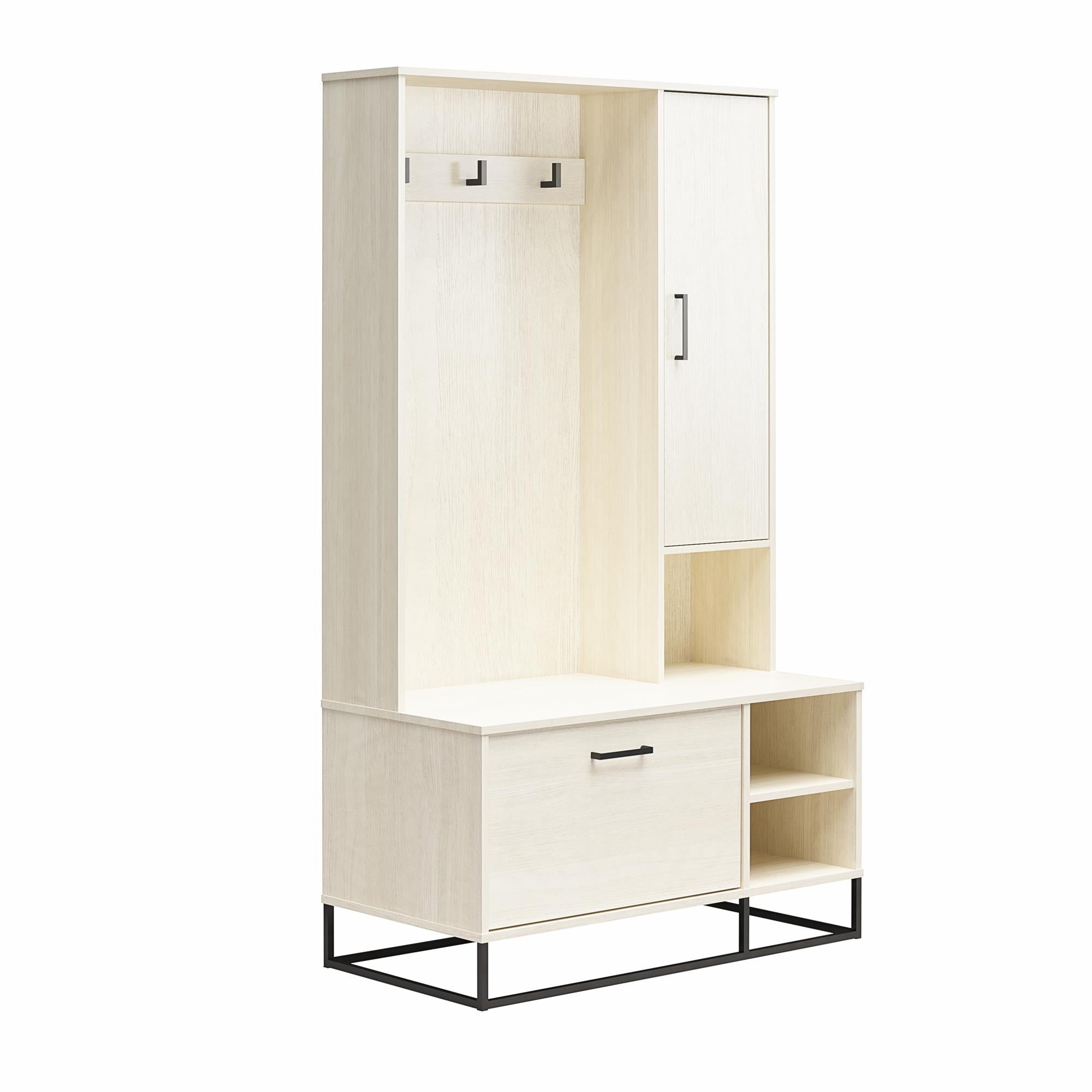 Knorr hall tree with bench and shoe storage outlet