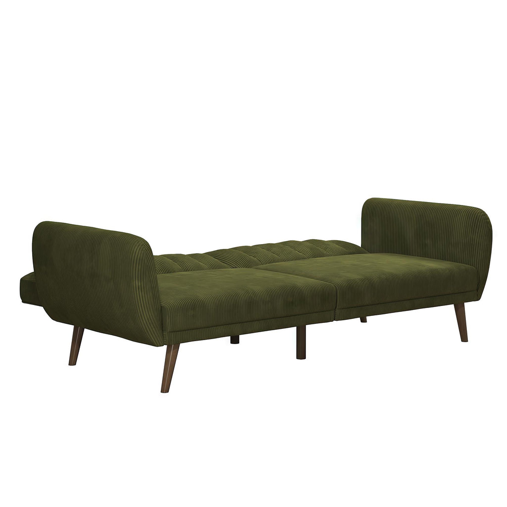 Green velvet futon online