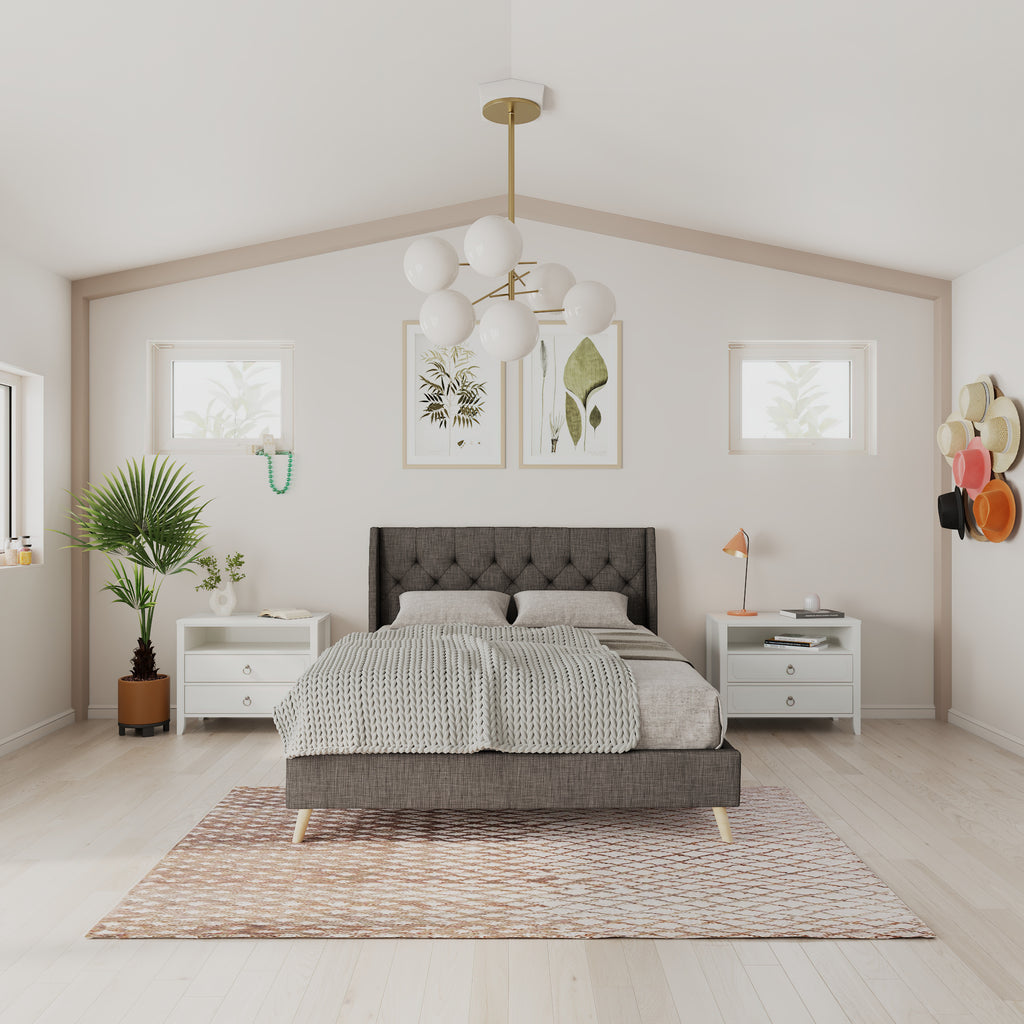 Her Majesty Upholstered Bed The Novogratz