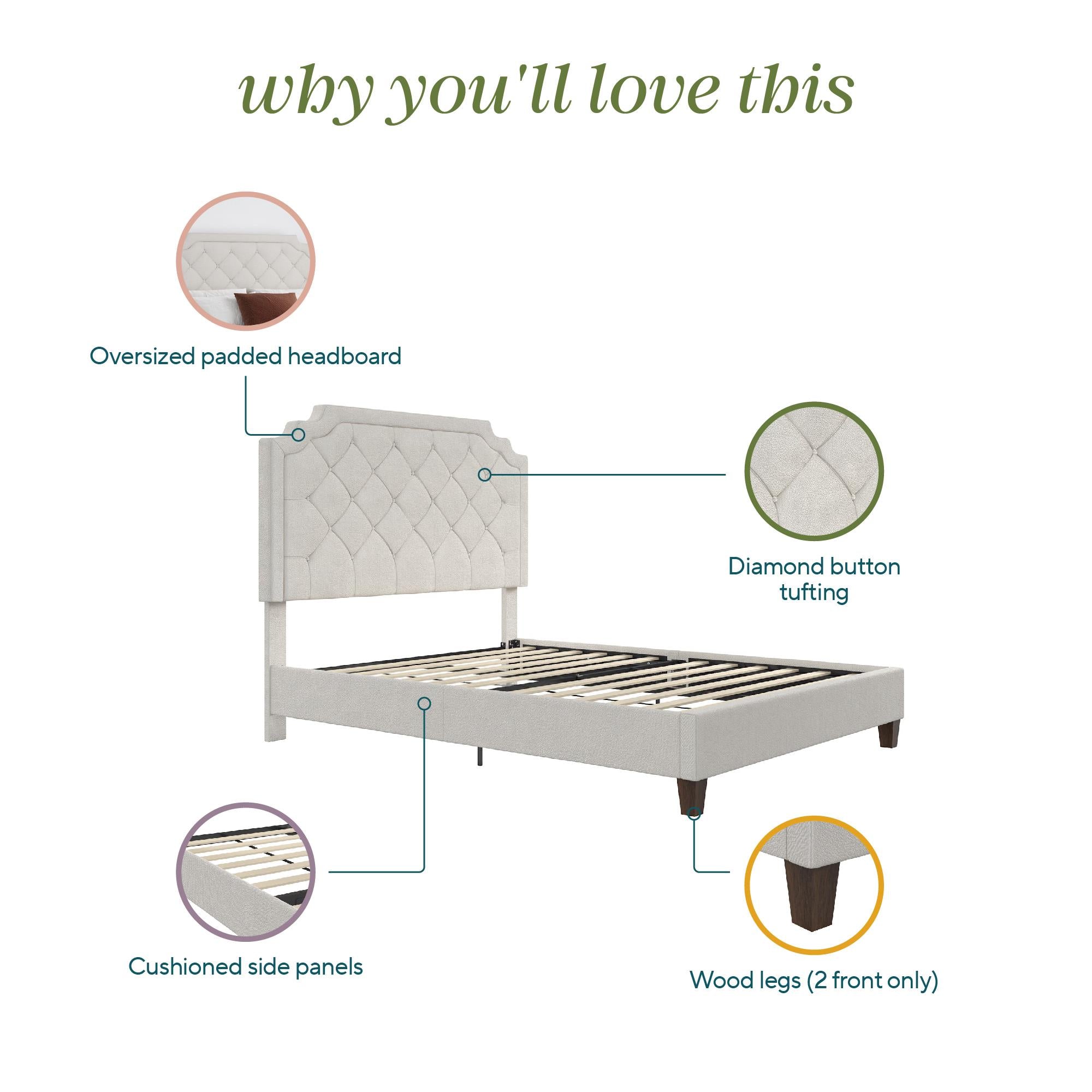Oversized upholstered headboard online