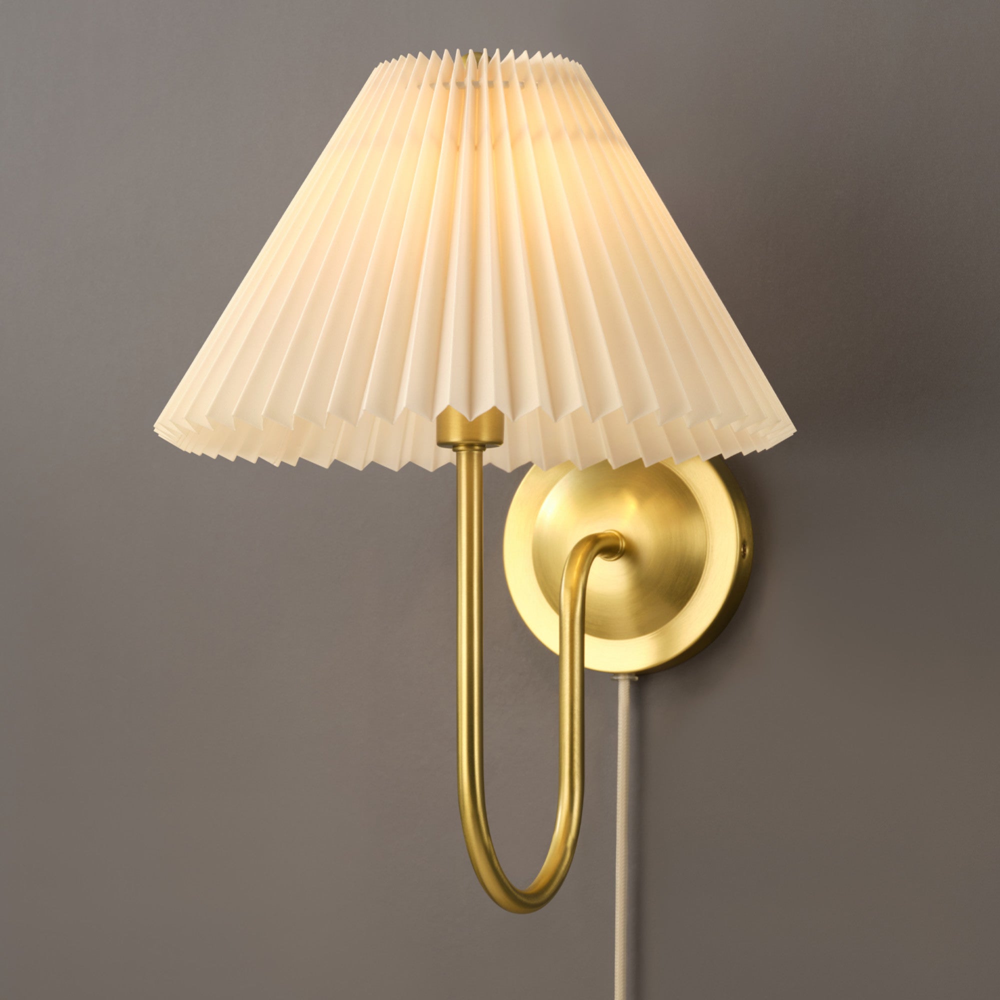 Pleated wall sconce sales