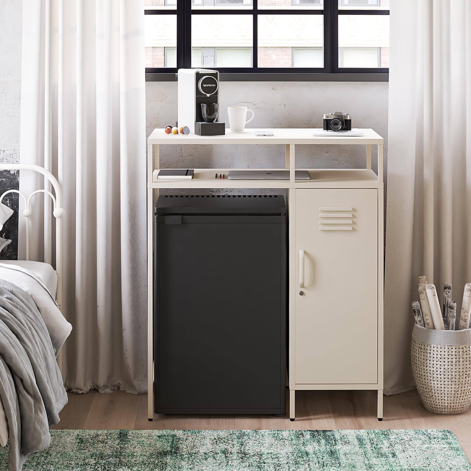 Cache Metal Locker Mini Refrigerator Organizer