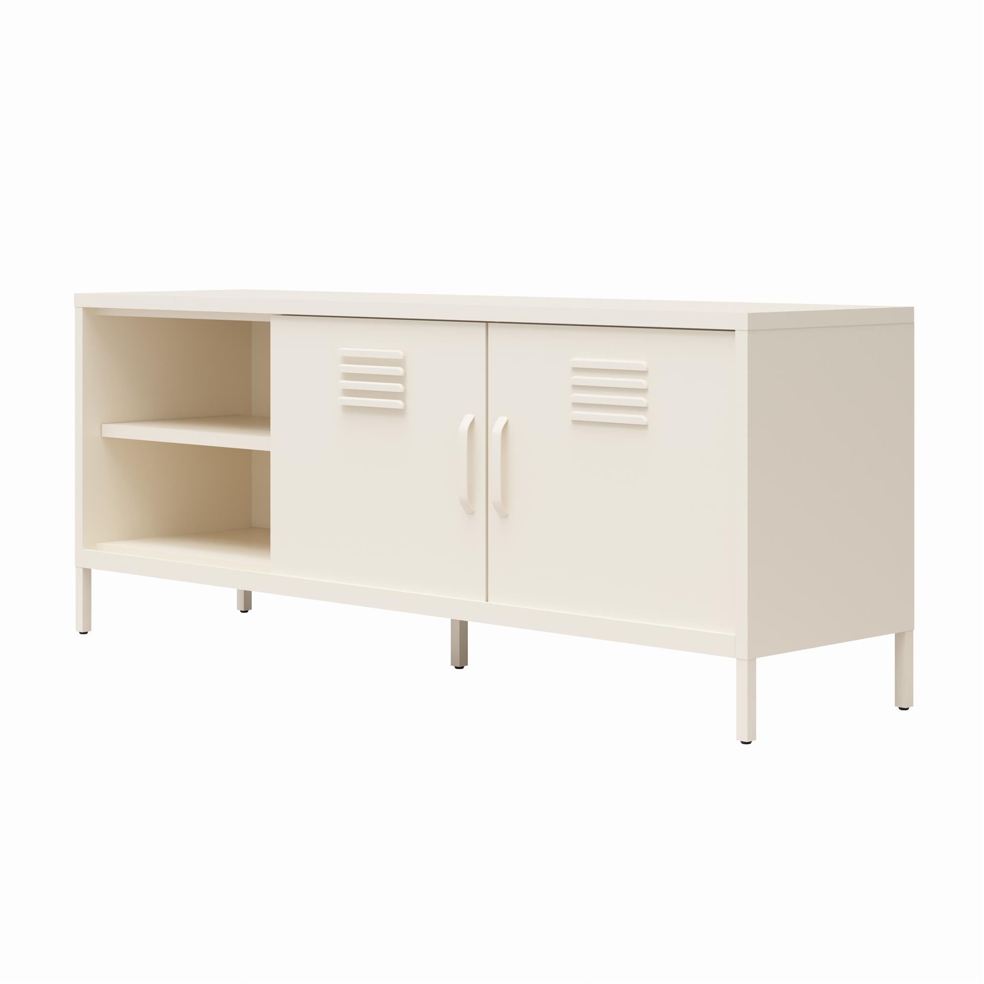 Novogratz Cache Metal Locker Style TV Stand for TVS Up to 65