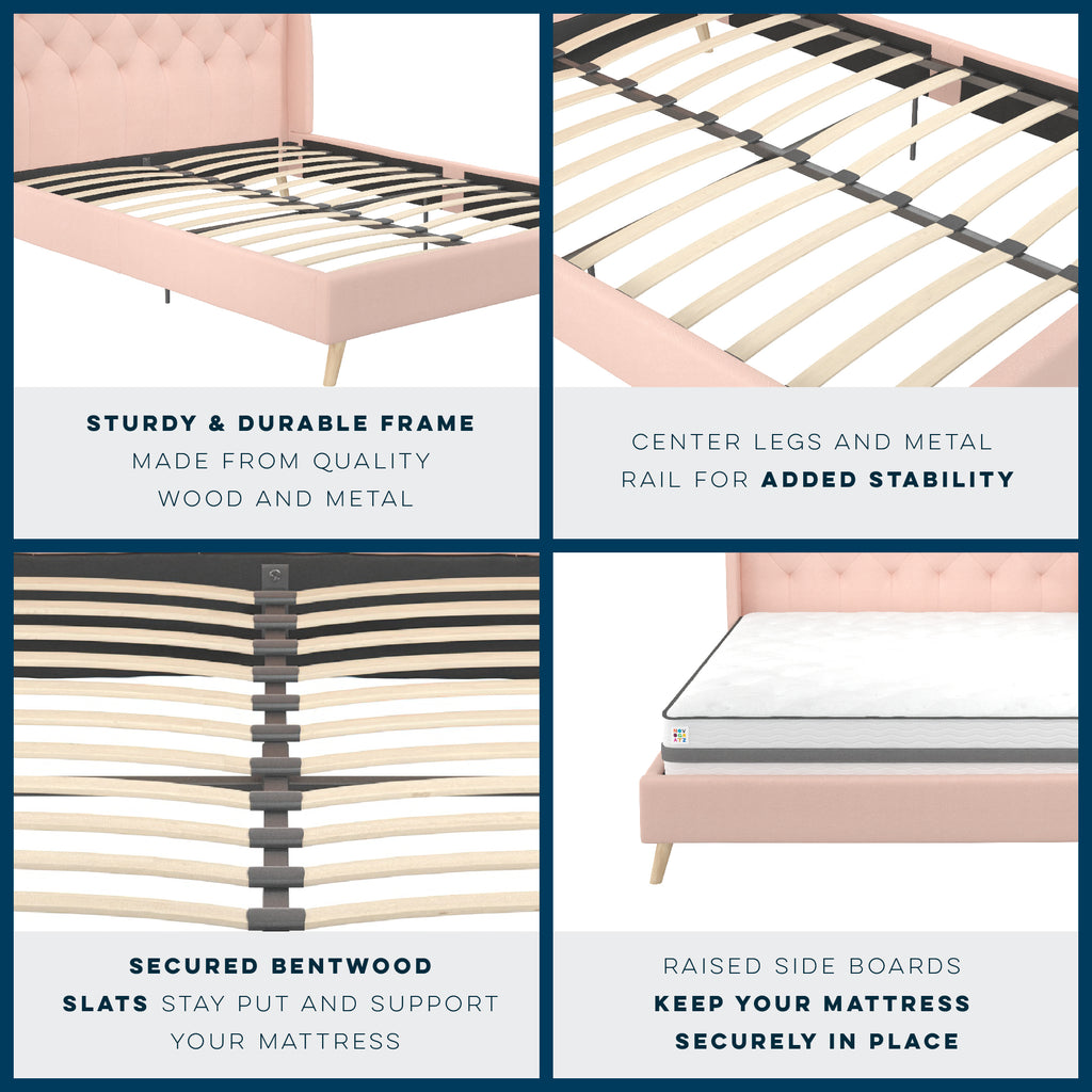 Her Majesty Upholstered Bed The Novogratz