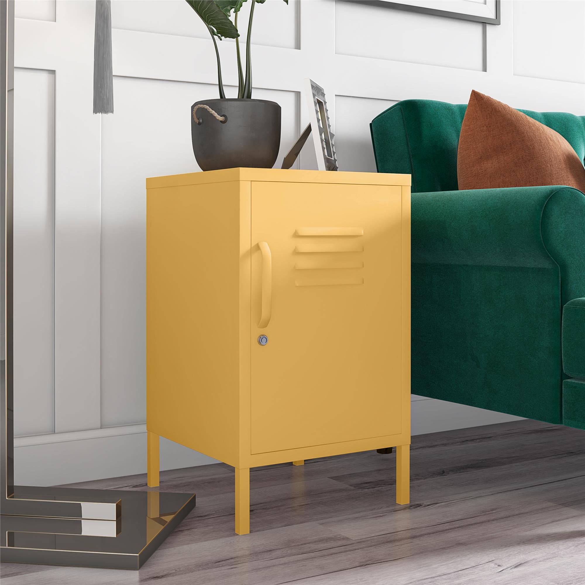 Cache Metal Locker End Table The Novogratz