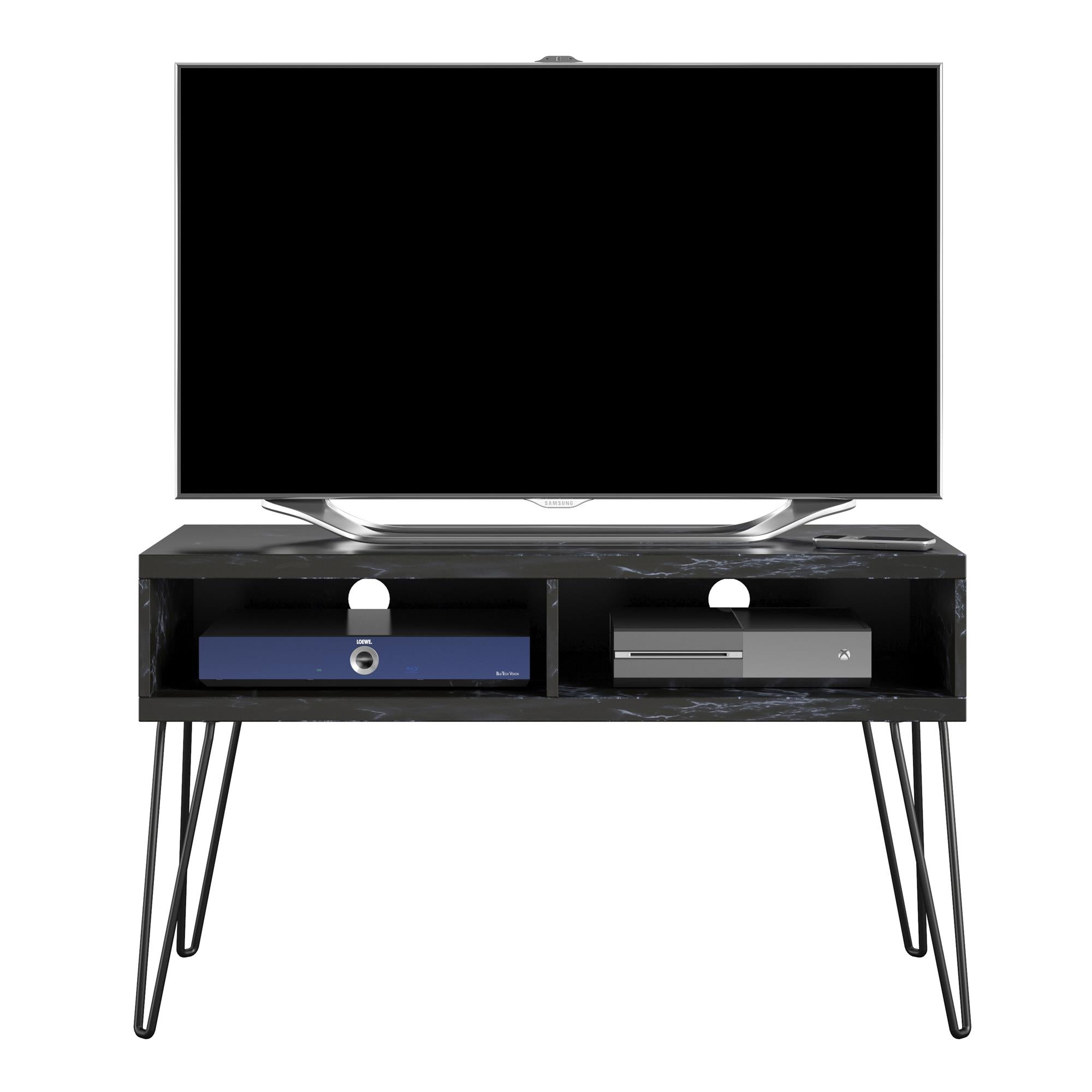 Novogratz Athena TV Stand for TVS Up to 42 inch White Marble