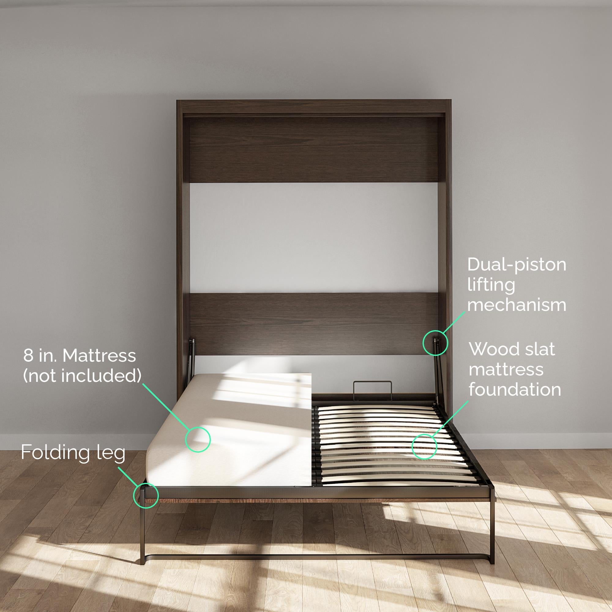 Her Majesty Full Size Wall Bed The Novogratz