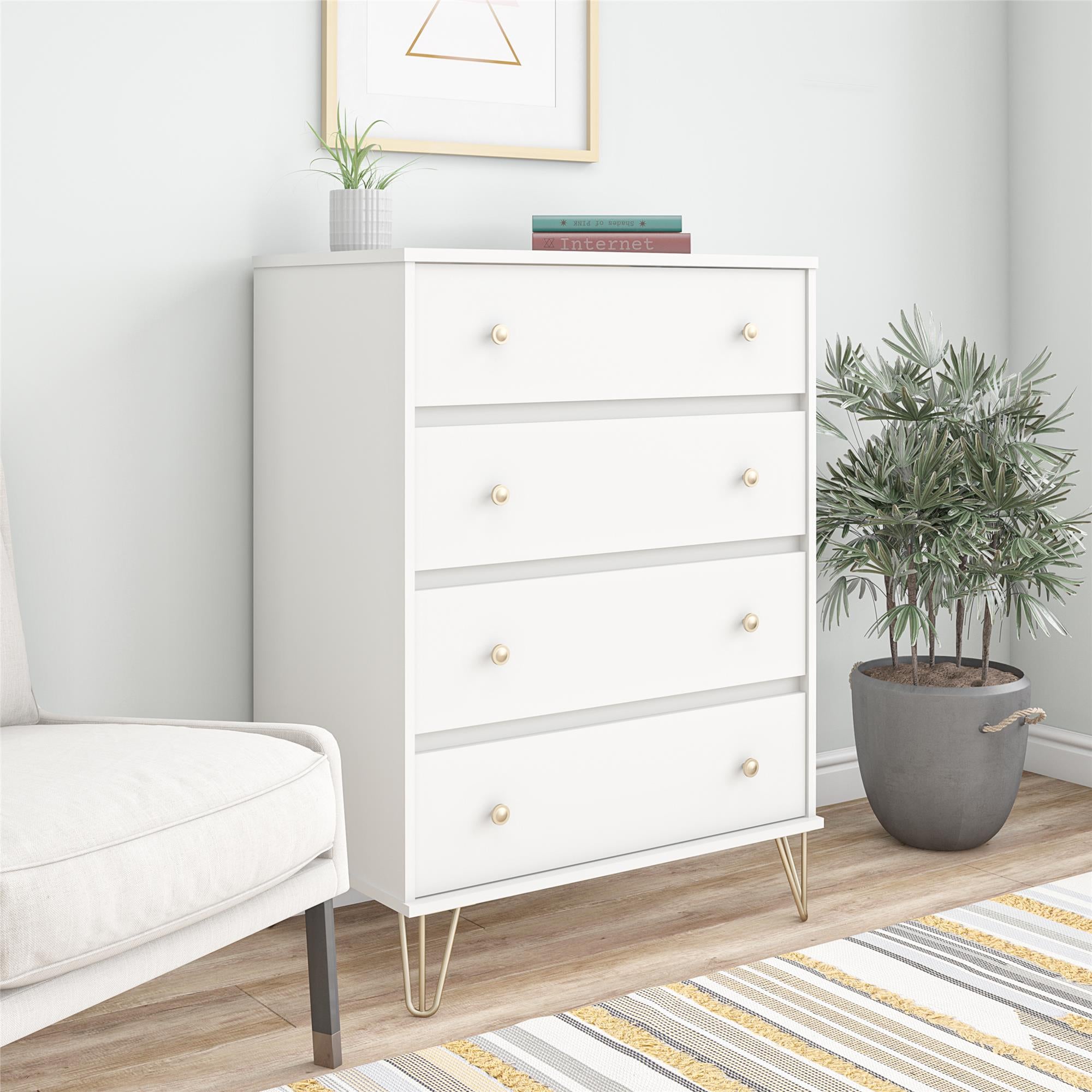 White 4 drawer unit online