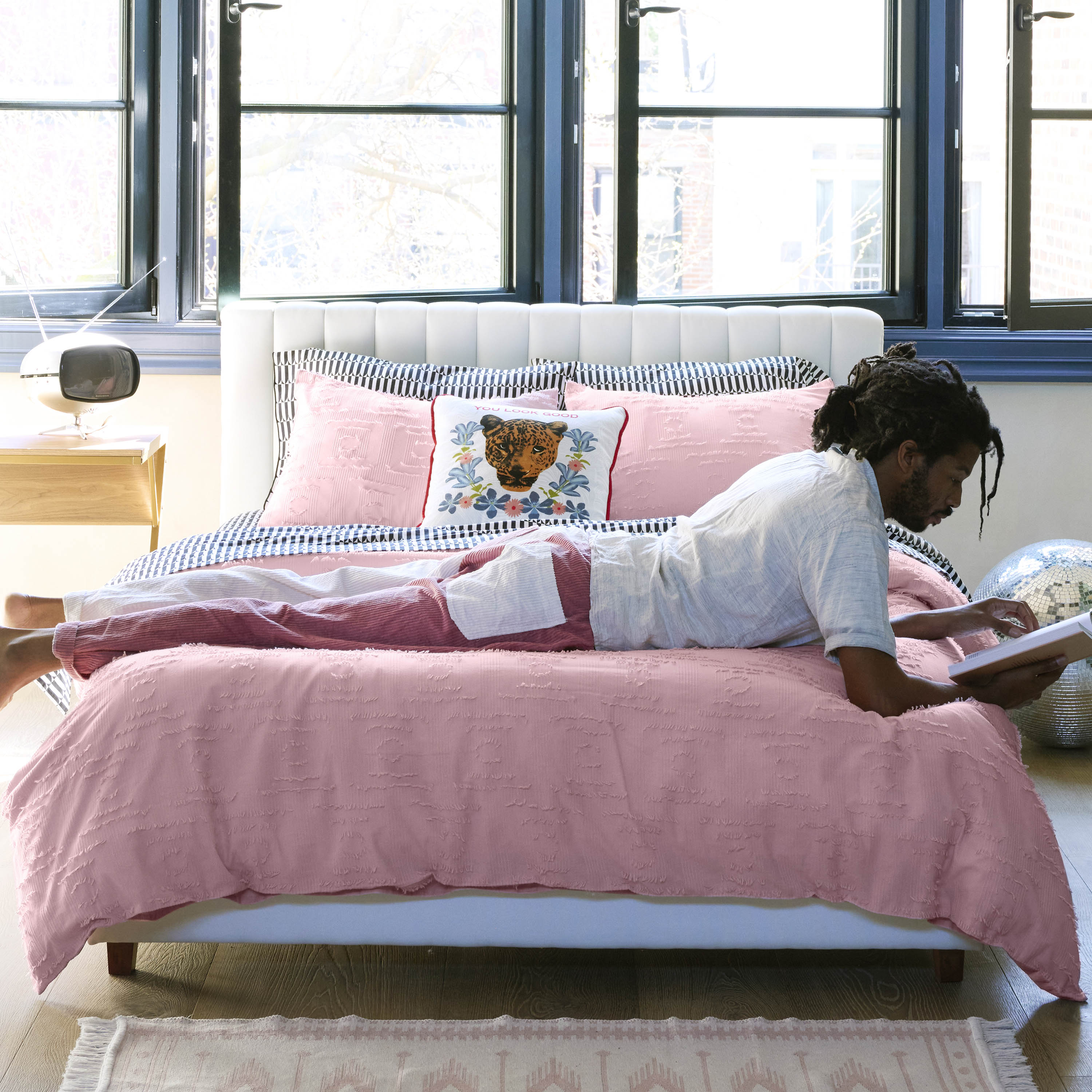 FINAL SALE Corbel Pink Comforter Set The Novogratz