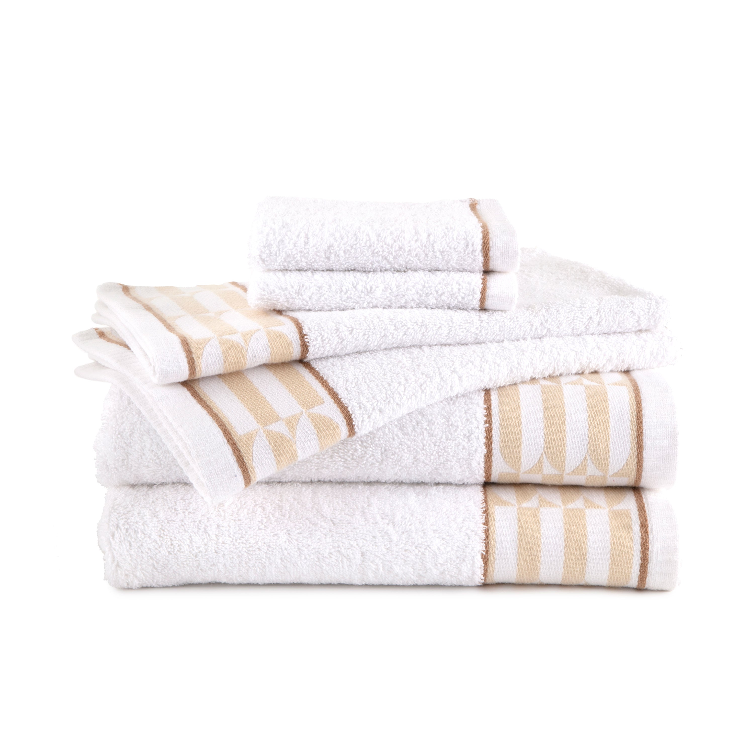 Waverly Tile 6-Piece White Towel Set – The Novogratz