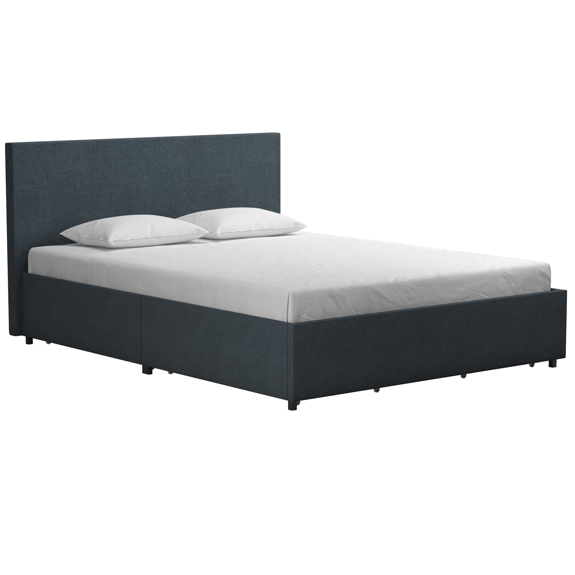 Kelly Upholstered Bed with Storage Drawers – The Novogratz
