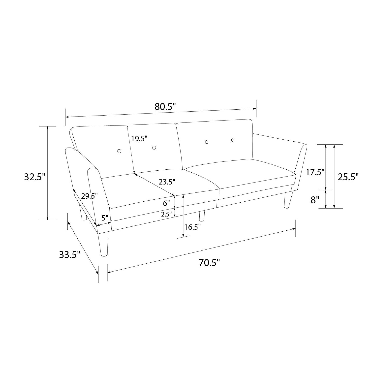 Novogratz store regal futon