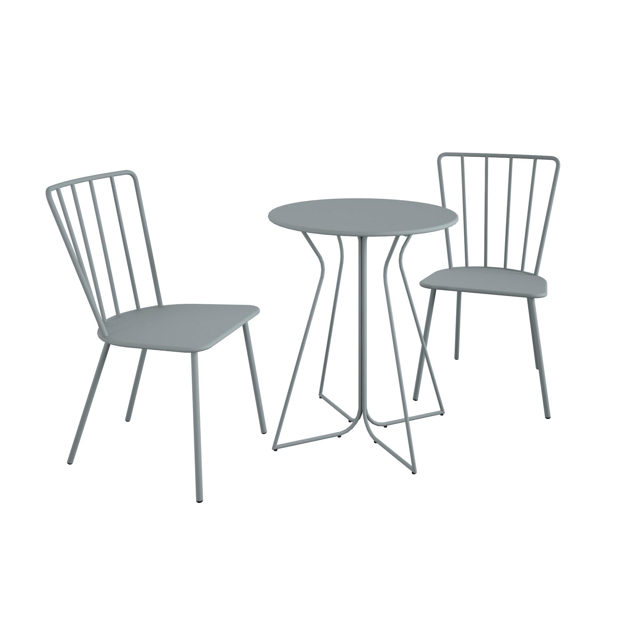 Bistro set grey clearance