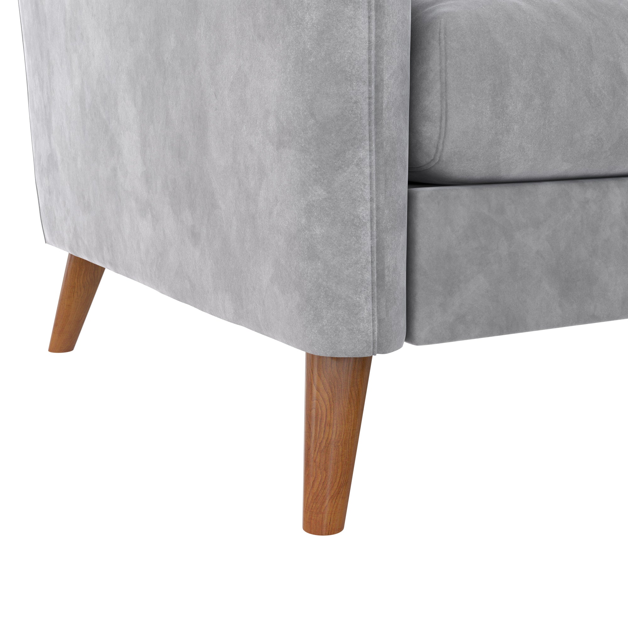 Novogratz magnolia velvet pillow clearance back sectional light gray