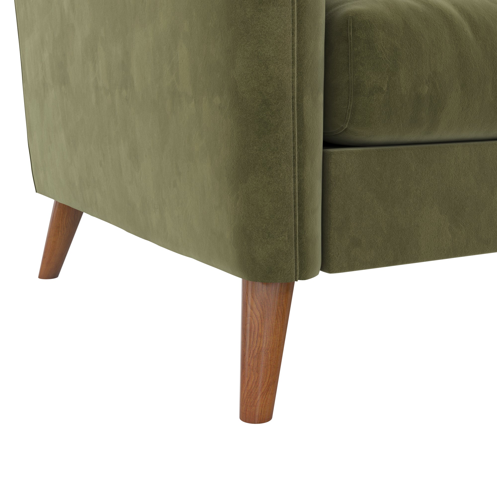 Novogratz magnolia velvet pillow back sectional light gray discount