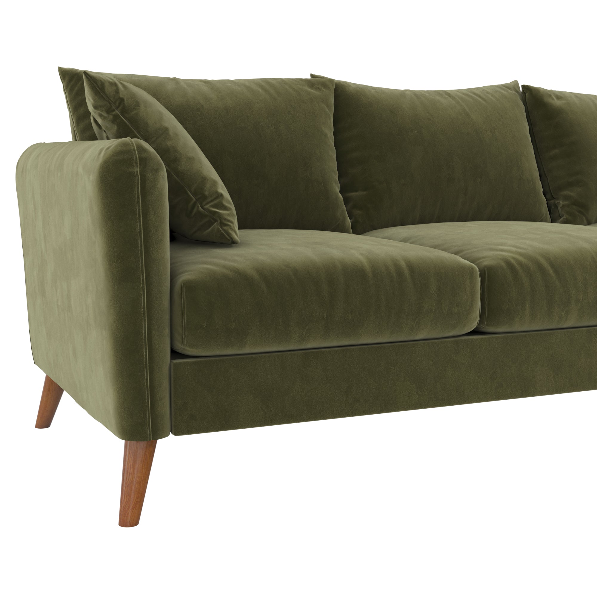 Magnolia Sectional Sofa With Pillows - Novogratz : Target