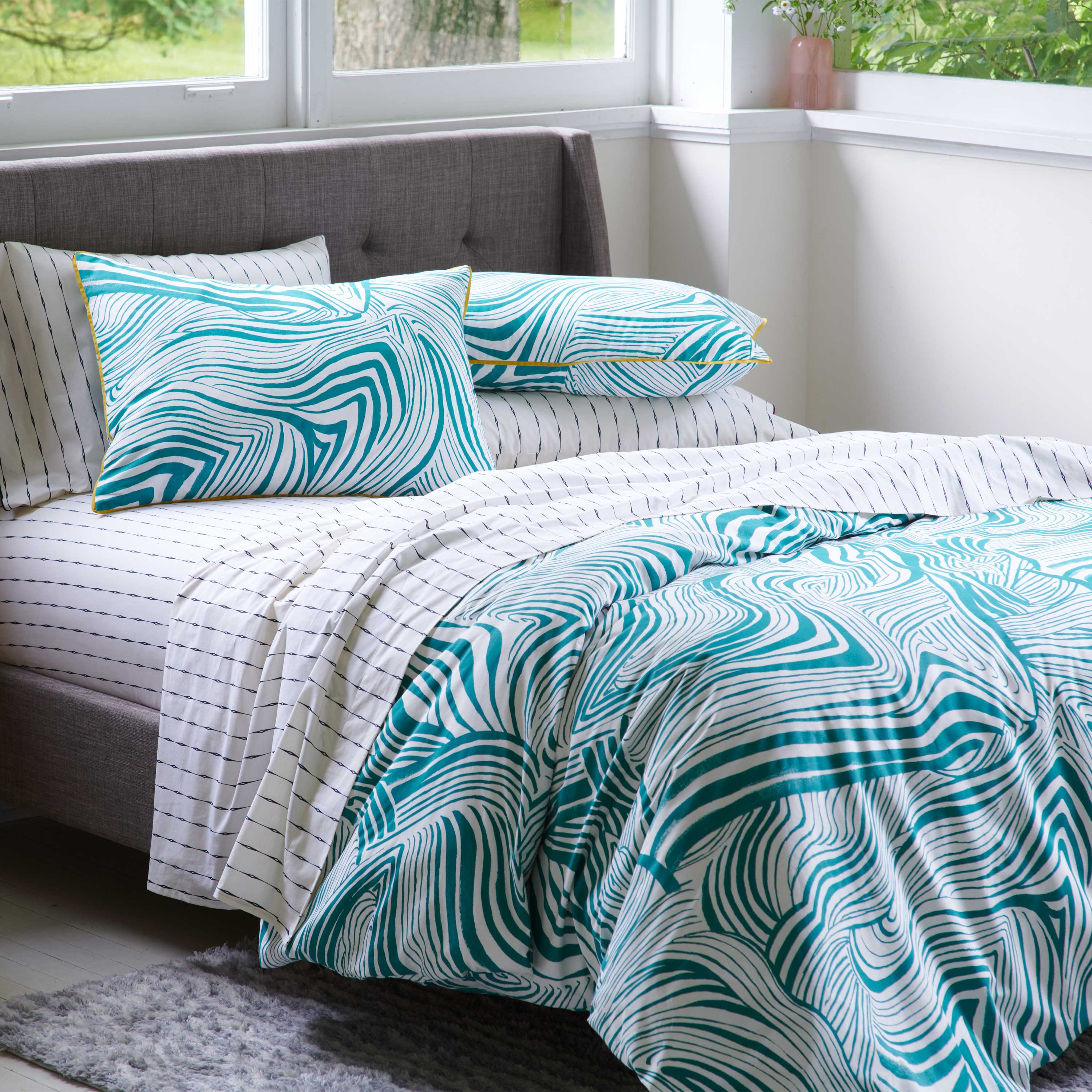 Zebra Marble Comforter Set The Novogratz